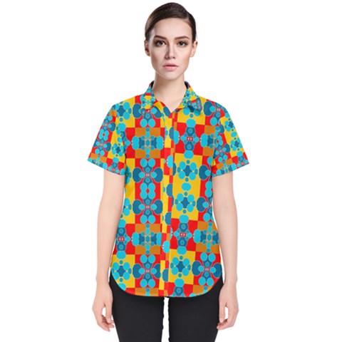 Pop Art  Women s Short Sleeve Shirt by Sobalvarro