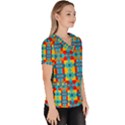 Pop Art  Women s V-Neck Scrub Top View3