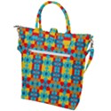 Pop Art  Buckle Top Tote Bag View2