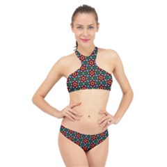 Pattern  High Neck Bikini Set by Sobalvarro