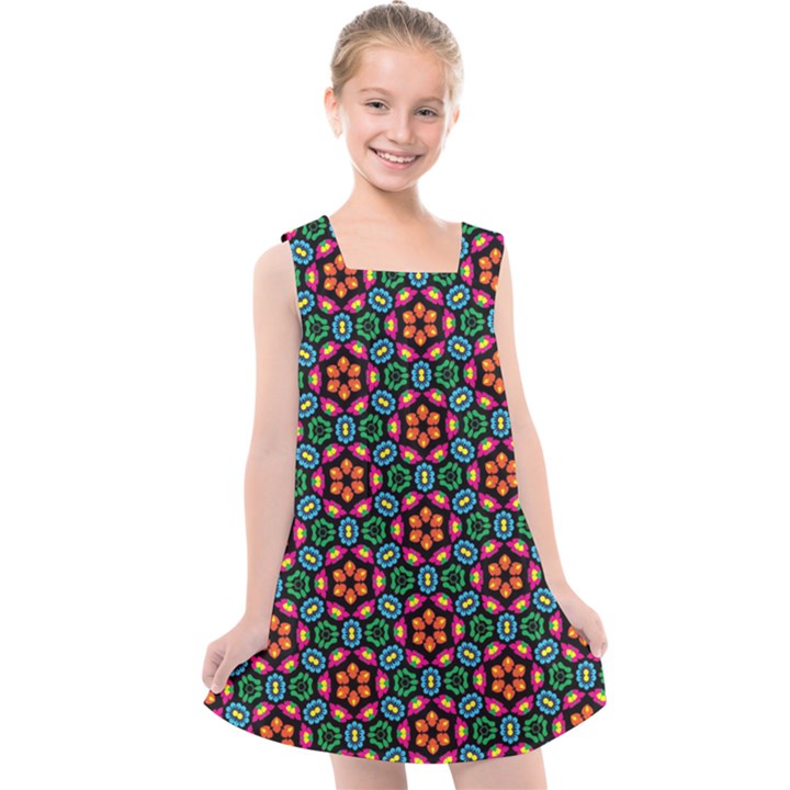 Pattern  Kids  Cross Back Dress