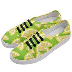 Lemon Fruit Healthy Fruits Food Women s Classic Low Top Sneakers by Wegoenart