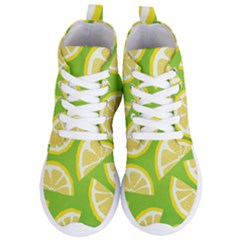 Lemon Fruit Healthy Fruits Food Women s Lightweight High Top Sneakers by Wegoenart