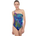 Background  Classic One Shoulder Swimsuit View1