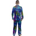 Background  Men s Satin Pajamas Long Pants Set View2