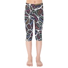 Mental Human Experience Mindset Kids  Capri Leggings  by Wegoenart