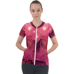 Manipulation Fantasy Photoshop Short Sleeve Zip Up Jacket by Wegoenart