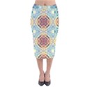 Pattern Velvet Midi Pencil Skirt View1