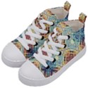 Pattern Kids  Mid-Top Canvas Sneakers View2