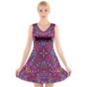 Kaleidoscope  V-Neck Sleeveless Dress View1