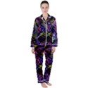 Leaves  Satin Long Sleeve Pyjamas Set View1