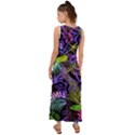 Leaves  V-Neck Chiffon Maxi Dress View2