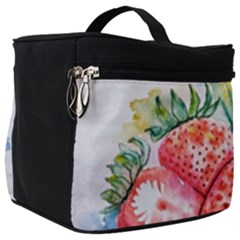 Strawberry Watercolor Figure Make Up Travel Bag (big) by Wegoenart