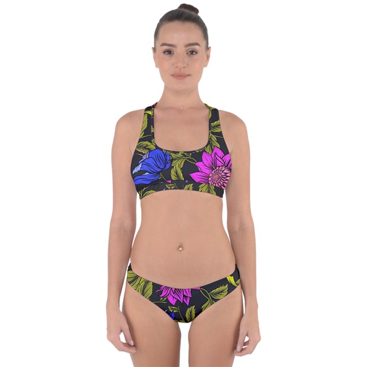 Botany  Cross Back Hipster Bikini Set