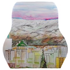 Mendoza City Argentina Mountains Car Seat Back Cushion  by Wegoenart