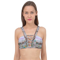 Mendoza City Argentina Mountains Cage Up Bikini Top