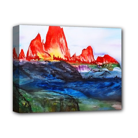 Fitzroy Argentina Chile Patagonia Deluxe Canvas 14  X 11  (stretched) by Wegoenart