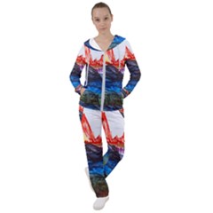 Fitzroy Argentina Chile Patagonia Women s Tracksuit by Wegoenart