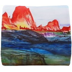 Fitzroy Argentina Chile Patagonia Seat Cushion by Wegoenart