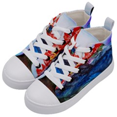 Fitzroy Argentina Chile Patagonia Kids  Mid-top Canvas Sneakers by Wegoenart