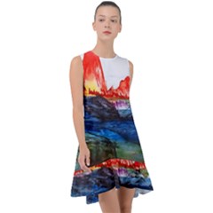 Fitzroy Argentina Chile Patagonia Frill Swing Dress