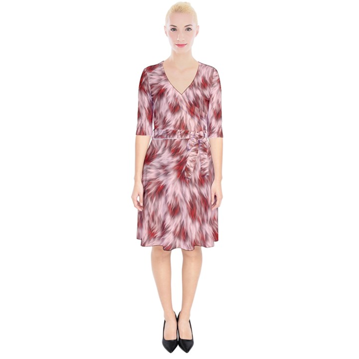 Abstract  Wrap Up Cocktail Dress