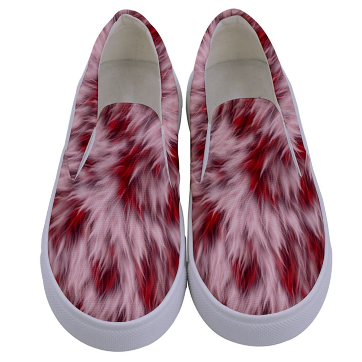 Abstract  Kids  Canvas Slip Ons