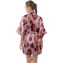 Abstract  Half Sleeve Satin Kimono  View2