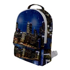 City Smart Modern Future Connect Flap Pocket Backpack (large) by Wegoenart