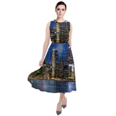 City Smart Modern Future Connect Round Neck Boho Dress