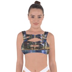 City Smart Modern Future Connect Bandaged Up Bikini Top