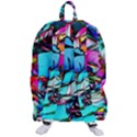 Abstract Flower Painting Travelers  Backpack View3