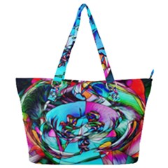 Abstract Flower Painting Full Print Shoulder Bag by Wegoenart