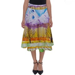 Mendoza Argentina Field Nature Perfect Length Midi Skirt by Wegoenart