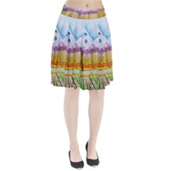 Mendoza Argentina Field Nature Pleated Skirt by Wegoenart