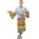 Mendoza Argentina Field Nature Maxi Velour Kimono View1