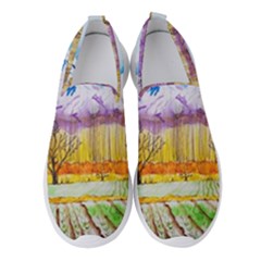 Mendoza Argentina Field Nature Women s Slip On Sneakers by Wegoenart