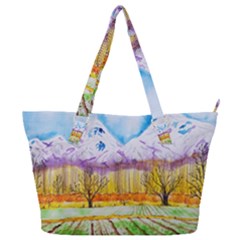 Mendoza Argentina Field Nature Full Print Shoulder Bag by Wegoenart