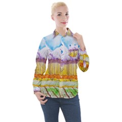 Mendoza Argentina Field Nature Women s Long Sleeve Pocket Shirt