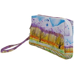 Mendoza Argentina Field Nature Wristlet Pouch Bag (small)