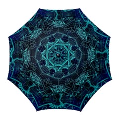 Zodiac Sign Astrology Horoscope Golf Umbrellas by Wegoenart