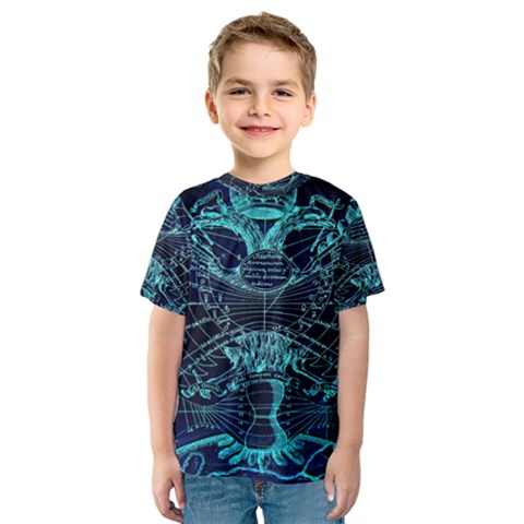 Zodiac Sign Astrology Horoscope Kids  Sport Mesh Tee by Wegoenart