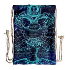 Zodiac Sign Astrology Horoscope Drawstring Bag (large) by Wegoenart