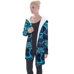 Zodiac Sign Astrology Horoscope Longline Hooded Cardigan by Wegoenart