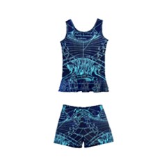 Zodiac Sign Astrology Horoscope Kids  Boyleg Swimsuit by Wegoenart