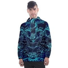 Zodiac Sign Astrology Horoscope Men s Front Pocket Pullover Windbreaker by Wegoenart