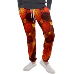 Leaf Autumn Nature Background Men s Jogger Sweatpants by Wegoenart