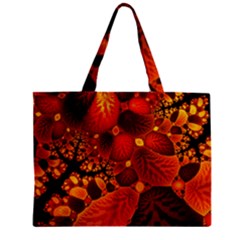 Leaf Autumn Nature Background Zipper Mini Tote Bag by Wegoenart