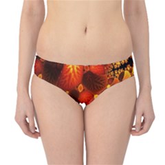 Leaf Autumn Nature Background Hipster Bikini Bottoms by Wegoenart