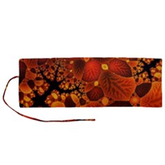 Leaf Autumn Nature Background Roll Up Canvas Pencil Holder (m)